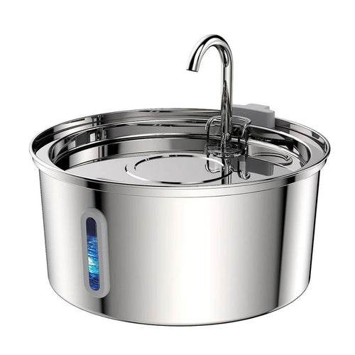 Stainless Steel Water Fountain — Never Wonder When It's Empty Again