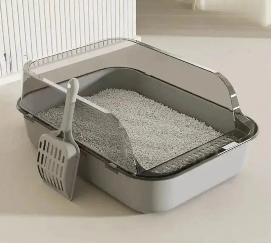 Cat Litter Box Splashproof Kitten Toilet Tray Pet Cleaning