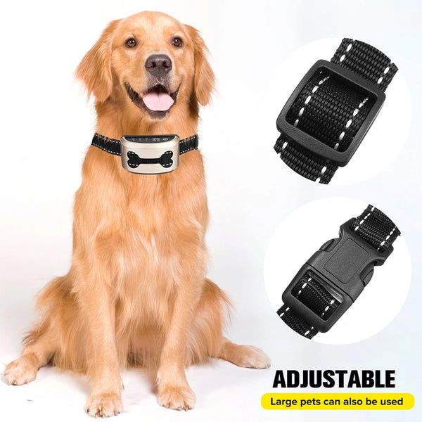 Dog Auto Anti-Bark Collar Rechargeable Battery USB Collars Safety